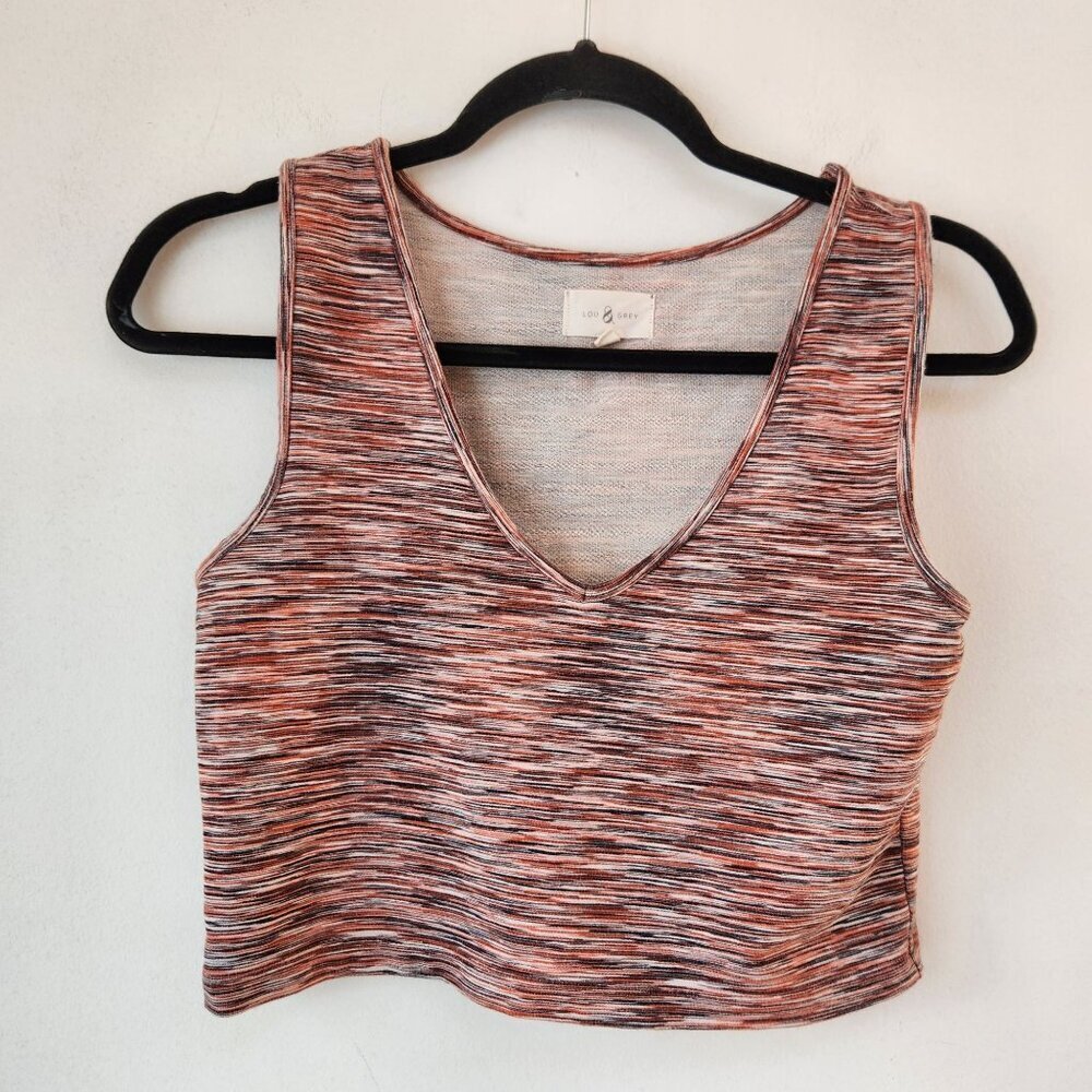 $10 SALE Lou & Grey Loft Pink Crop Top Cropped Tank Shirt Casual Activewear S